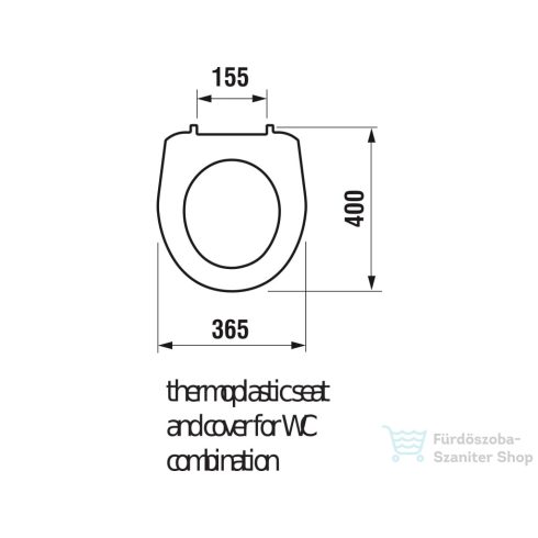 Jika LYRA PLUS lecsapódásgátlós Wc ülőke műanyag zsanérokkal, fehér H8933830000001