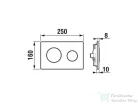 Jika MODUL PL11 Dual Flush nyomólap, fényes króm H8936020040001