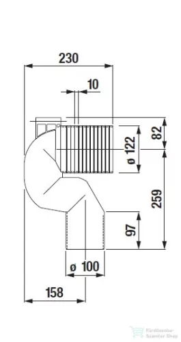 Laufen Vario lefolyókönyök H8990250000001