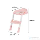 Leziter Lépcsős WC szűkítő rózsaszín HB-PVC002-SB