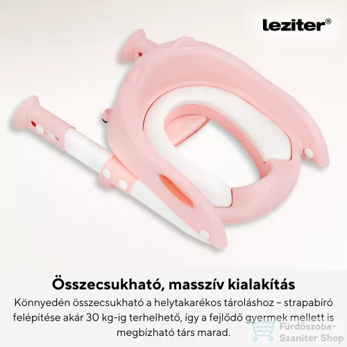 Leziter Lépcsős WC szűkítő rózsaszín HB-PVC002-SB