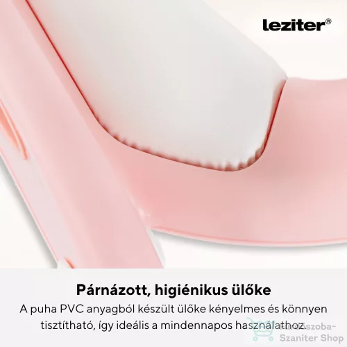Leziter Lépcsős WC szűkítő rózsaszín HB-PVC002-SB