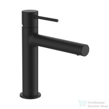   Laufen TWINPLUS SLIM egykaros mosdó csaptelep 140 mm-es kifolyócső, húzórudas lefolyószelep nélkül, PVD matt titán fekete HF505404428000