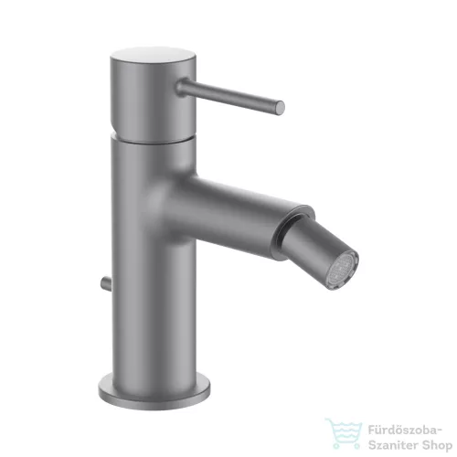 Laufen TWINPLUS SLIM bidé csaptelep húzórudas leeresztő szeleppel, PVD szálhúzott rozsdamentes acél HF505410423000