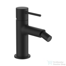   Laufen TWINPLUS SLIM bidé csaptelep húzórudas leeresztő szelep nélkül, PVD matt titán fekete HF505410428010