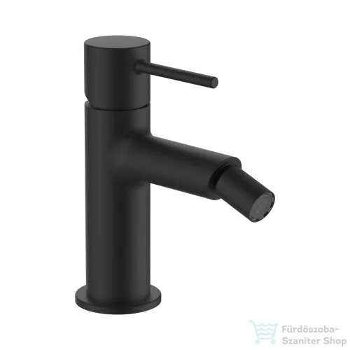 Laufen TWINPLUS SLIM bidé csaptelep húzórudas leeresztő szelep nélkül, PVD matt titán fekete HF505410428010