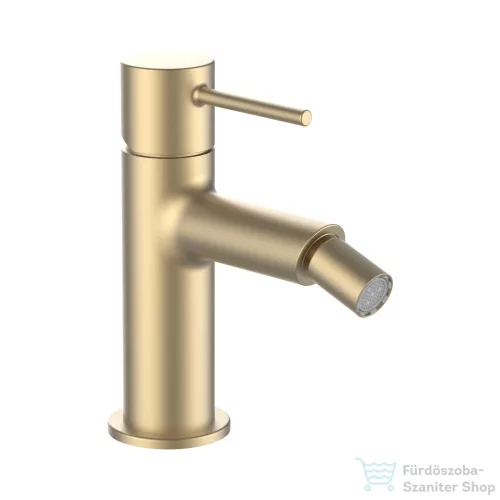 Laufen TWINPLUS SLIM bidé csaptelep húzórudas leeresztő szelep nélkül, PVD matt halvány arany HF505410462010