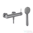 Laufen TWINPLUS SLIM zuhany csaptelep zuhanyszettel, PVD szálhúzott rozsdamentes acél, HF505450423600