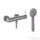 Laufen TWINPLUS SLIM zuhany csaptelep zuhanyszettel, PVD szálhúzott rozsdamentes acél, HF505450423600