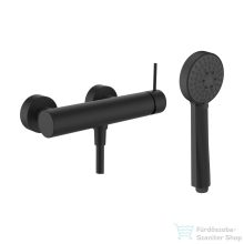   Laufen TWINPLUS SLIM zuhany csaptelep zuhanyszettel, PVD matt titán fekete HF505450428600