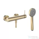 Laufen TWINPLUS SLIM zuhany csaptelep zuhanyszettel, PVD matt halvány arany HF505450462600