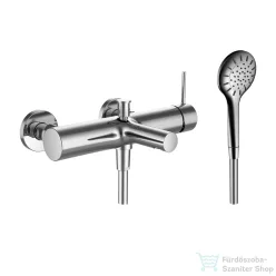   Laufen TWINPLUS SLIM SL kádtöltő csaptelep zuhanyszettel, króm HF505460100600