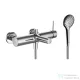 Laufen TWINPLUS SLIM SL kádtöltő csaptelep zuhanyszettel, króm HF505460100600