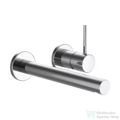   Laufen TWINPLUS SLIM falsík alatti mosdócsaptelep falon kívüli része, 195-mm-es kifolyóval, króm HF505470100000