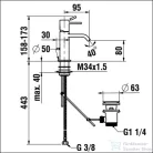 Laufen MEDA mosdó csaptelep automata leeresztővel,króm HF506601100000