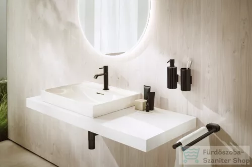 Laufen MEDA egykaros mosdó csaptelep 95 mm, leeresztő nélkül, PVD matt titán fekete HF506602428000