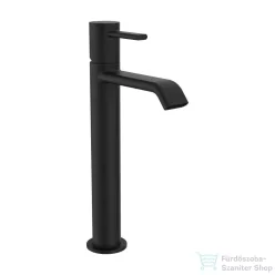   Laufen MEDA magasított mosdó csaptelep, leeresztő nélkül, PVD matt titán fekete HF506614428000