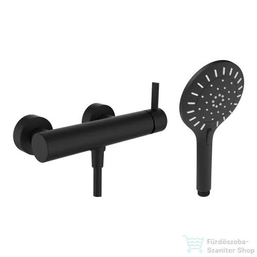 Laufen MEDA zuhany csaptelep zuhanyszettel, PVD matt titán fekete HF506650428600