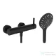 Laufen MEDA zuhany csaptelep zuhanyszettel, PVD matt titán fekete HF506650428600