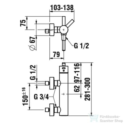 Laufen MEDA zuhany csaptelep zuhanyszettel, PVD matt titán fekete HF506650428600