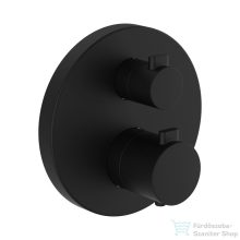   Laufen MEDA falsík alatti termosztátos zuhanycsaptelep, PVD matt titán fekete HF506676428000
