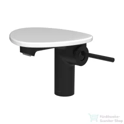  Laufen ADA egykaros mosdó csaptelep leeresztő nélkül, PVD matt fekete/fényes fehér HF506702511060