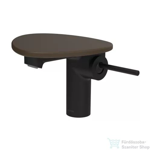 Laufen ADA egykaros mosdó csaptelep leeresztő nélkül, PVD matt fekete/caffe matt HF506702514060
