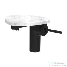   Laufen ADA egykaros mosdó csaptelep leeresztő nélkül, PVD matt fekete/fehér márvány HF506702515060