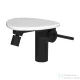 Laufen ADA bidé csaptelep polccal, click-clack leeresztővel, PVD matt fekete/matt fehér HF506710512060