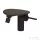 Laufen ADA bidé csaptelep polccal, click-clack leeresztővel, PVD matt fekete/caffe matt HF506710514060