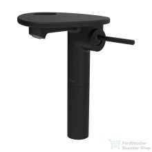   Laufen ADA magasított mosdó csaptelep lyukkal, leeresztő nélkül, PVD matt fekete/matt fekete HF506714513000