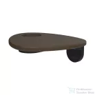 Laufen ADA fali polc lyukkal, PVD matt fekete/caffe matt HF506790514000