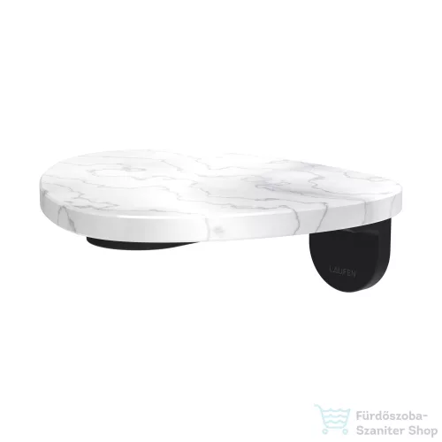 Laufen ADA fali polc, PVD matt fekete/fehér márvány HF506790515060
