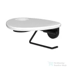 Laufen ADA fali wc papír tartó lyukkal, PVD matt fekete/fényes fehér HF506791511000