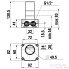 Laufen Simibox 1-Point alaptest falsík alatti csaptelephez,HF574036000000