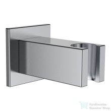   Laufen Quadriga fix zuhanytartó zuhany csatlakozóval,Szálhúzott rozsdamentes acél HF901169441000