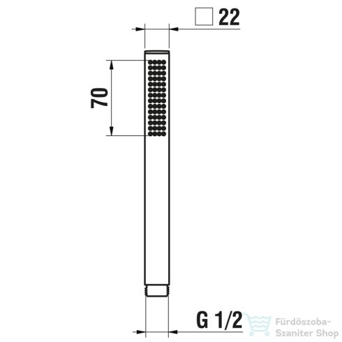 Laufen Quadriga kézi zuhany,Rozsdamentes acél HF939035423000