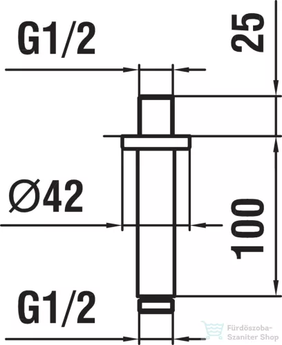 Laufen 10 cm-es mennyezeti zuhanykar,PVD matt titán fekete HF960098428001