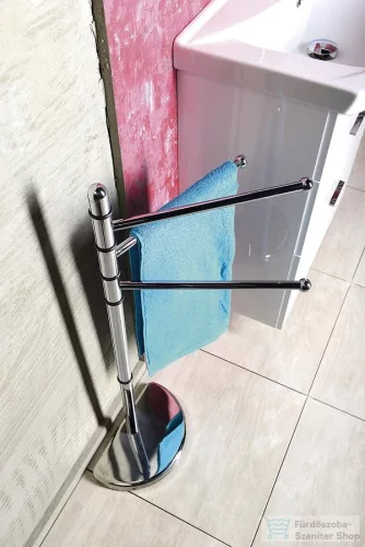 AQUALINE HIBISCUS álló törölközőtartó, króm (HI31)