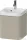 Duravit HAPPY D.2 40x36 cm-es, 1 ajtós alsószekrény- 1 csaplyukas mosdó kombináció, balos, lakkozott matt szatén taupe HP4340O60600000