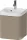Duravit HAPPY D.2 40x36 cm-es, 1 ajtós alsószekrény- 1 csaplyukas mosdó kombináció, balos, matt len HP4340O75750000