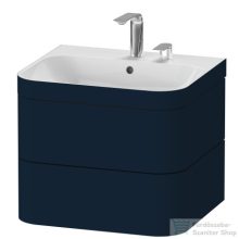   Duravit HAPPY D.2 PLUS 2 57,5 cm széles fiókos alsószekrény mosdóval,2 csaplyukkal,Night Blue Satin Matt Lacquer HP4635E9898