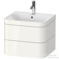   Duravit HAPPY D.2 PLUS 2 57,5 cm széles fiókos alsószekrény mosdóval,1 csaplyukkal,White High Gloss Decor HP4635O2222