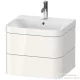Duravit HAPPY D.2 PLUS 2 57,5 cm széles fiókos alsószekrény mosdóval,1 csaplyukkal,White High Gloss Decor HP4635O2222