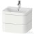 Duravit HAPPY D.2 PLUS 2 57,5 cm széles fiókos alsószekrény mosdóval,1 csaplyukkal,White Satin Matt Lacquer HP4635O3636