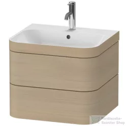   Duravit HAPPY D.2 PLUS 2 57,5 cm széles fiókos alsószekrény mosdóval,1 csaplyukkal,Mediterranean Oak Real wood veneer HP4635O7171