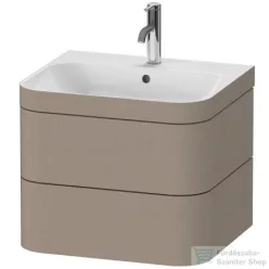   Duravit HAPPY D.2 PLUS 2 57,5 cm széles fiókos alsószekrény mosdóval,1 csaplyukkal,Linen Decor HP4635O7575