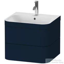   Duravit HAPPY D.2 PLUS 2 57,5 cm széles fiókos alsószekrény mosdóval,1 csaplyukkal,Night Blue Satin Matt Lacquer HP4635O9898