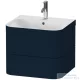 Duravit HAPPY D.2 PLUS 2 57,5 cm széles fiókos alsószekrény mosdóval,1 csaplyukkal,Night Blue Satin Matt Lacquer HP4635O9898