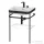 Duravit HAPPY D.2 Plus bútorral aláépíthető mosdó 2 csaplyukkal,c-bonded fémállvánnyal,White Satin Matt Lacquer HP4735E3636
